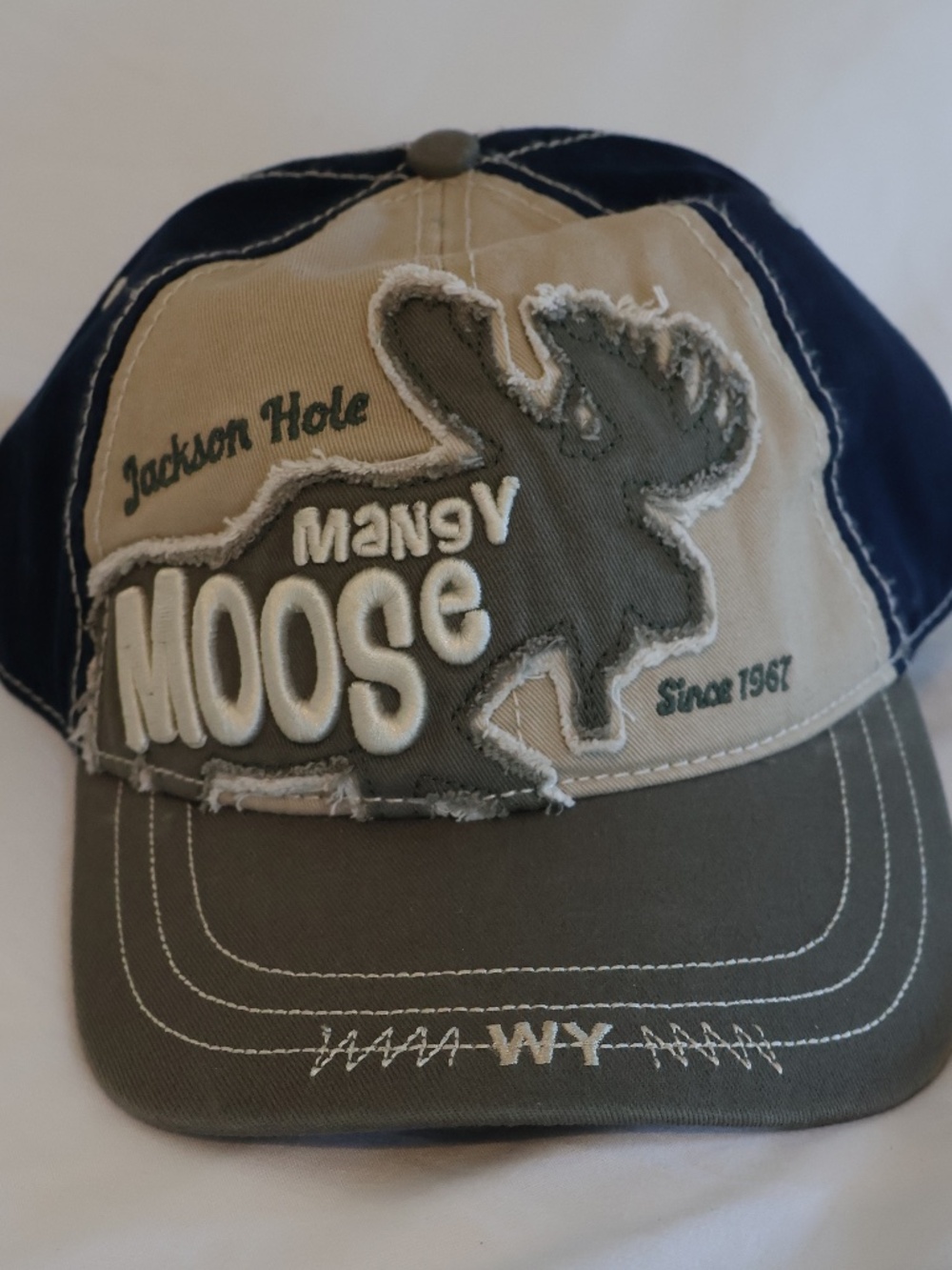 NEW Jackson Hole Wyoming 3D Velcro back hat cap